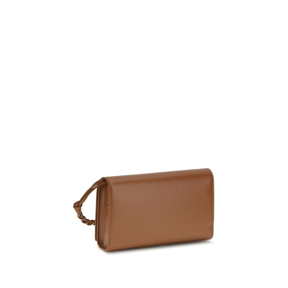 Jil Sander Brown Calf Leather Bos Taurus Wallet | Regal Royce