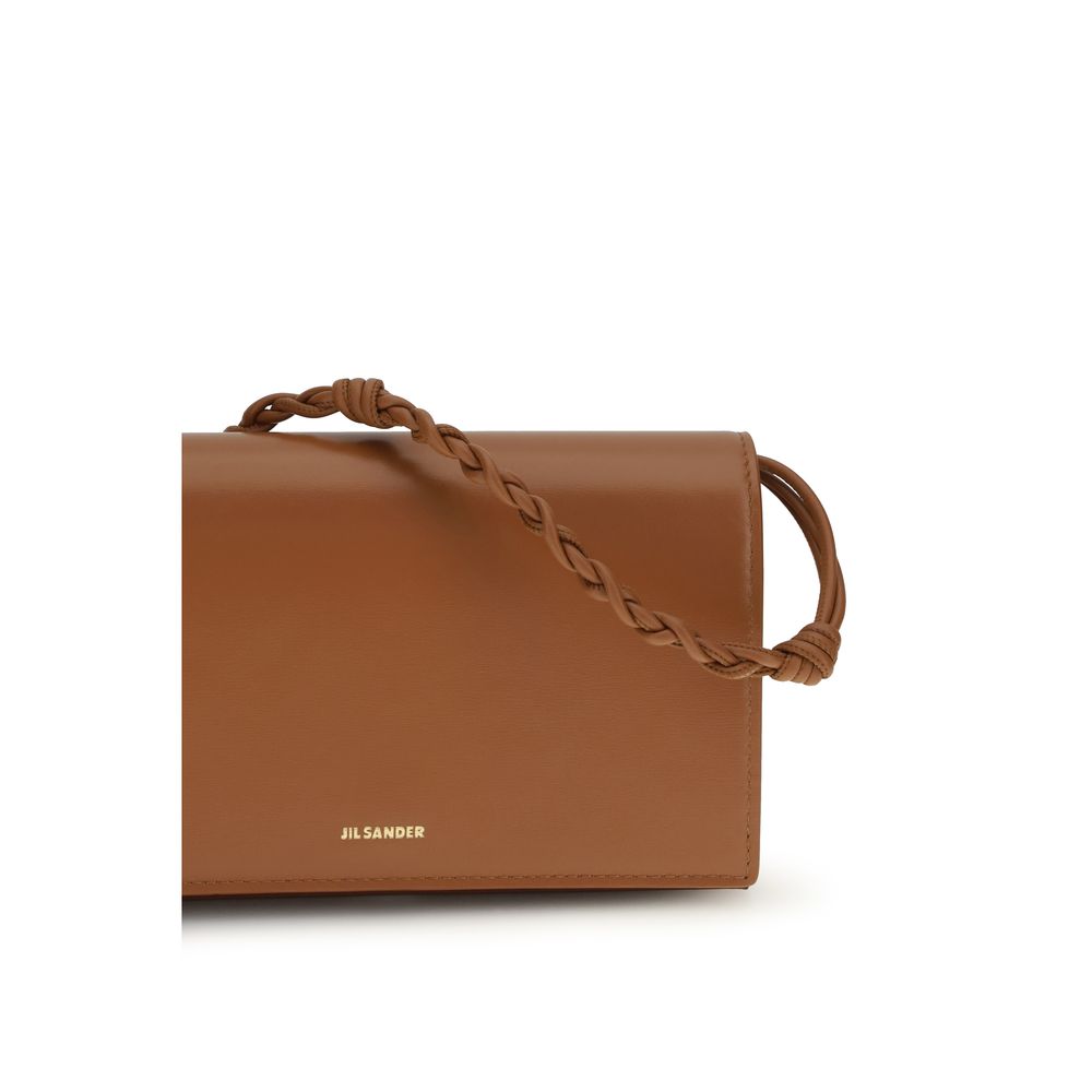 Jil Sander Brown Calf Leather Bos Taurus Wallet | Regal Royce