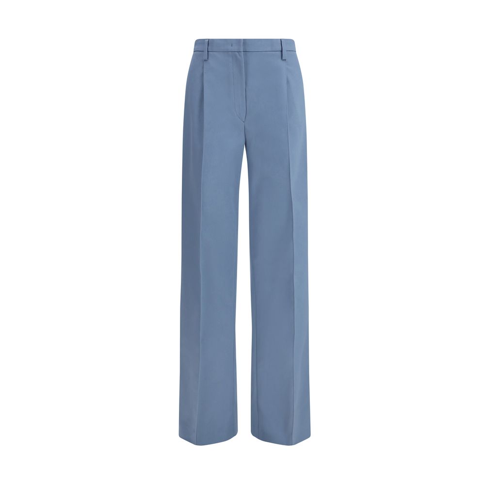 Prada Blue Cotton Chino Pants | Regal Royce
