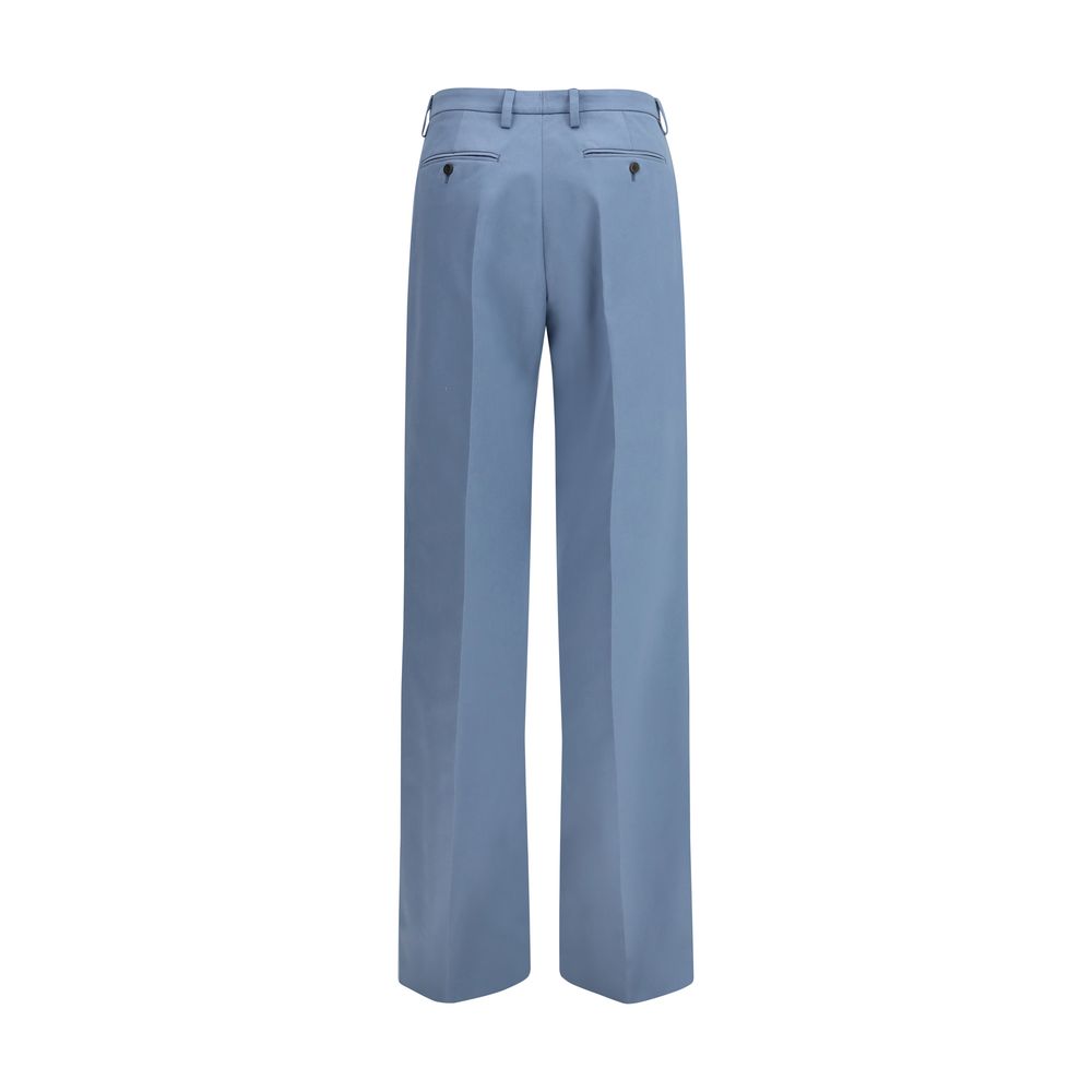 Prada Blue Cotton Chino Pants | Regal Royce