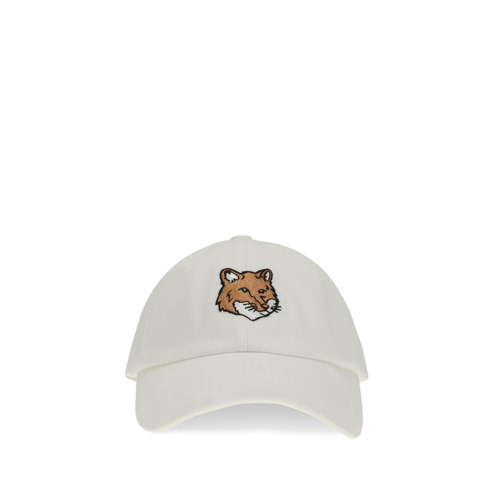 Maison Kitsuné White Cotton Cap (Baseball Hat) | Regal Royce
