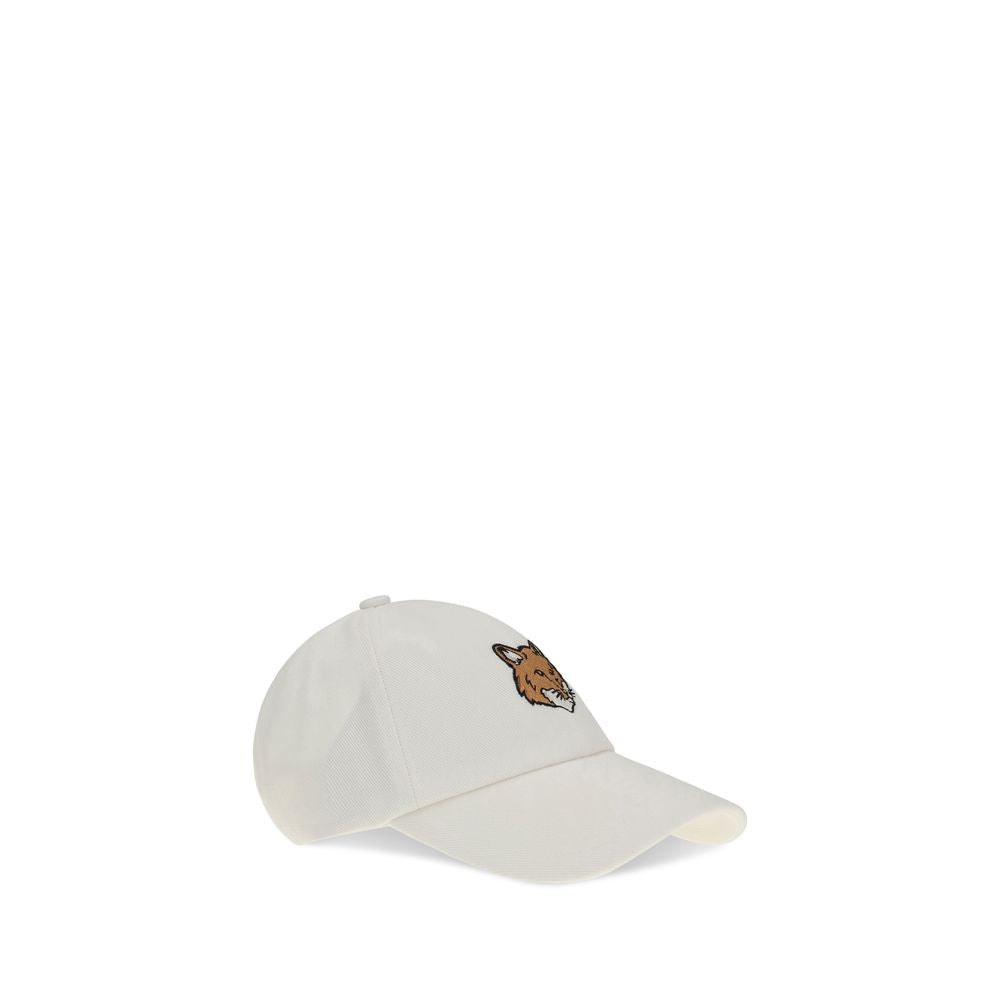 Maison Kitsuné White Cotton Cap (Baseball Hat) | Regal Royce