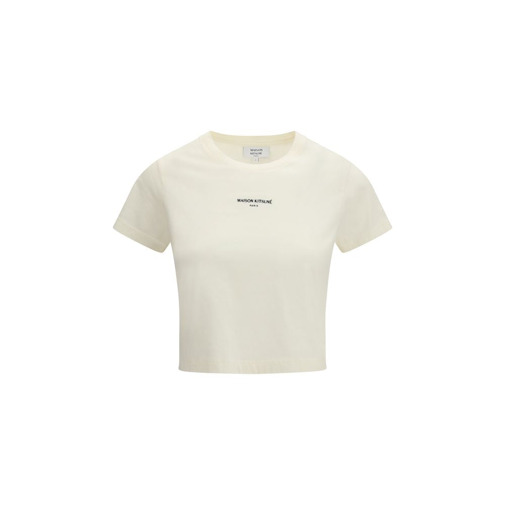 Maison Kitsuné Beige Cotton T-Shirt | Regal Royce