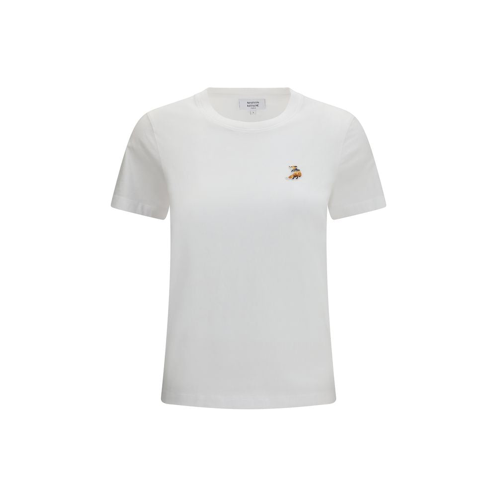 Maison Kitsuné White Cotton T-Shirt | Regal Royce