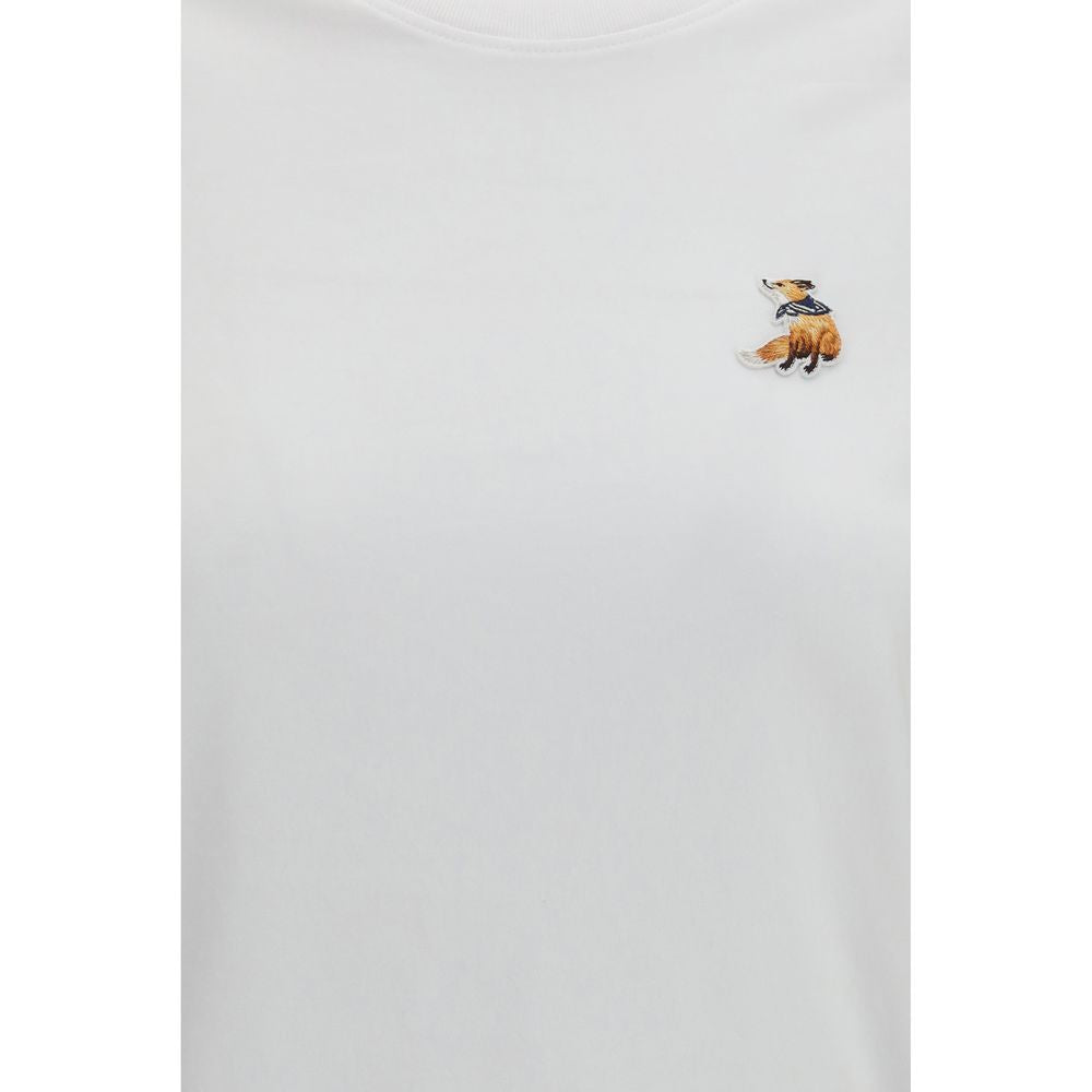 Maison Kitsuné White Cotton T-Shirt | Regal Royce
