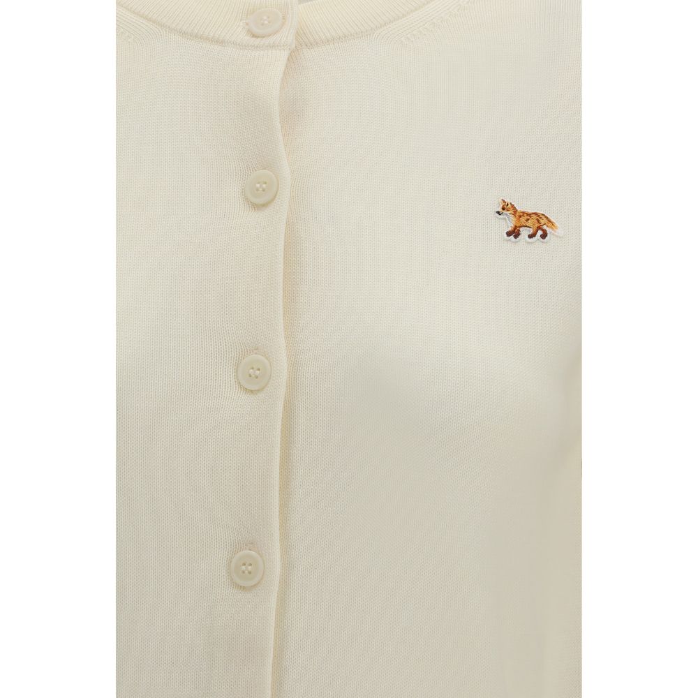 Maison Kitsuné Beige Cotton Cardigan | Regal Royce