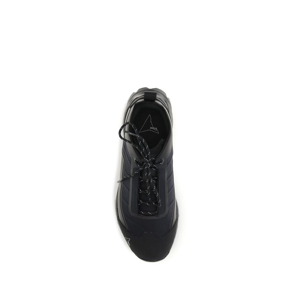 ROA Black Polyester Athletic Sneakers | Regal Royce