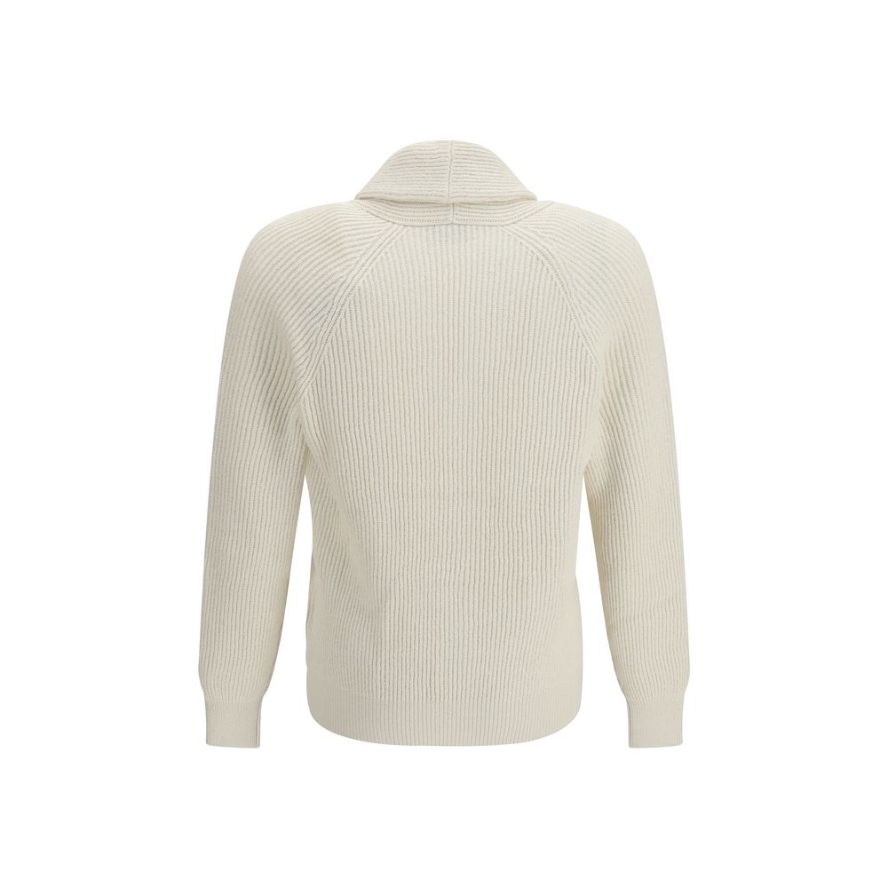 Brunello Cucinelli Beige Cotton Cardigan | Regal Royce