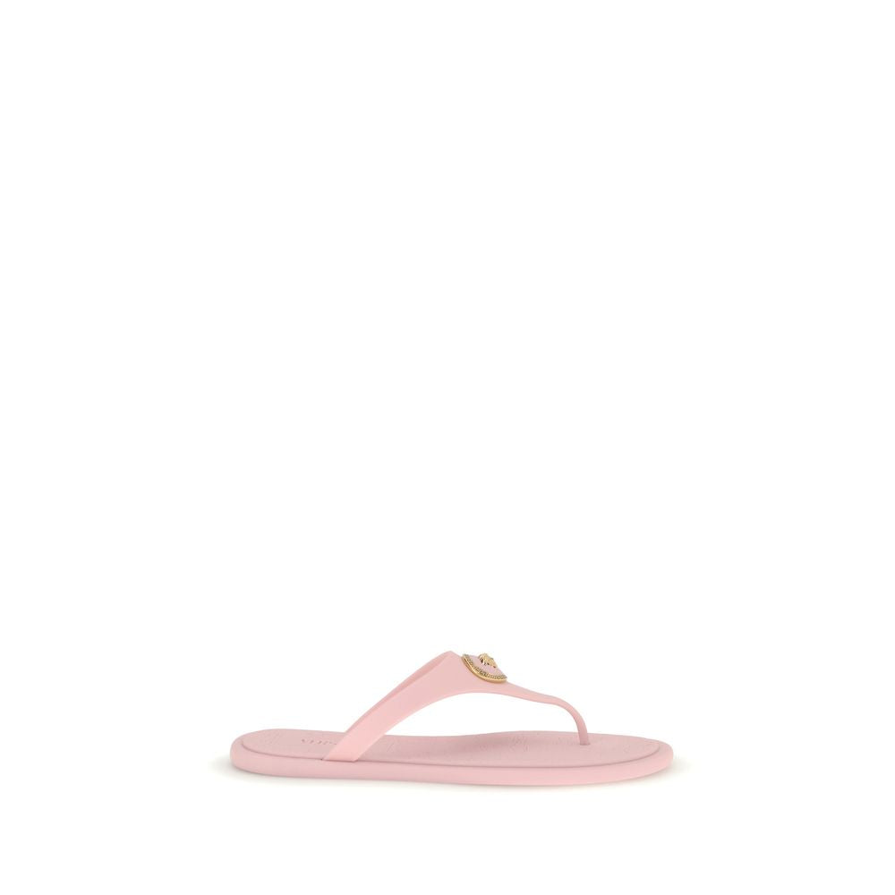 Versace Multicolor Rubber Flip-Flop Sandals | Regal Royce