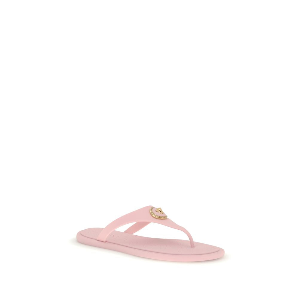 Versace Multicolor Rubber Flip-Flop Sandals | Regal Royce