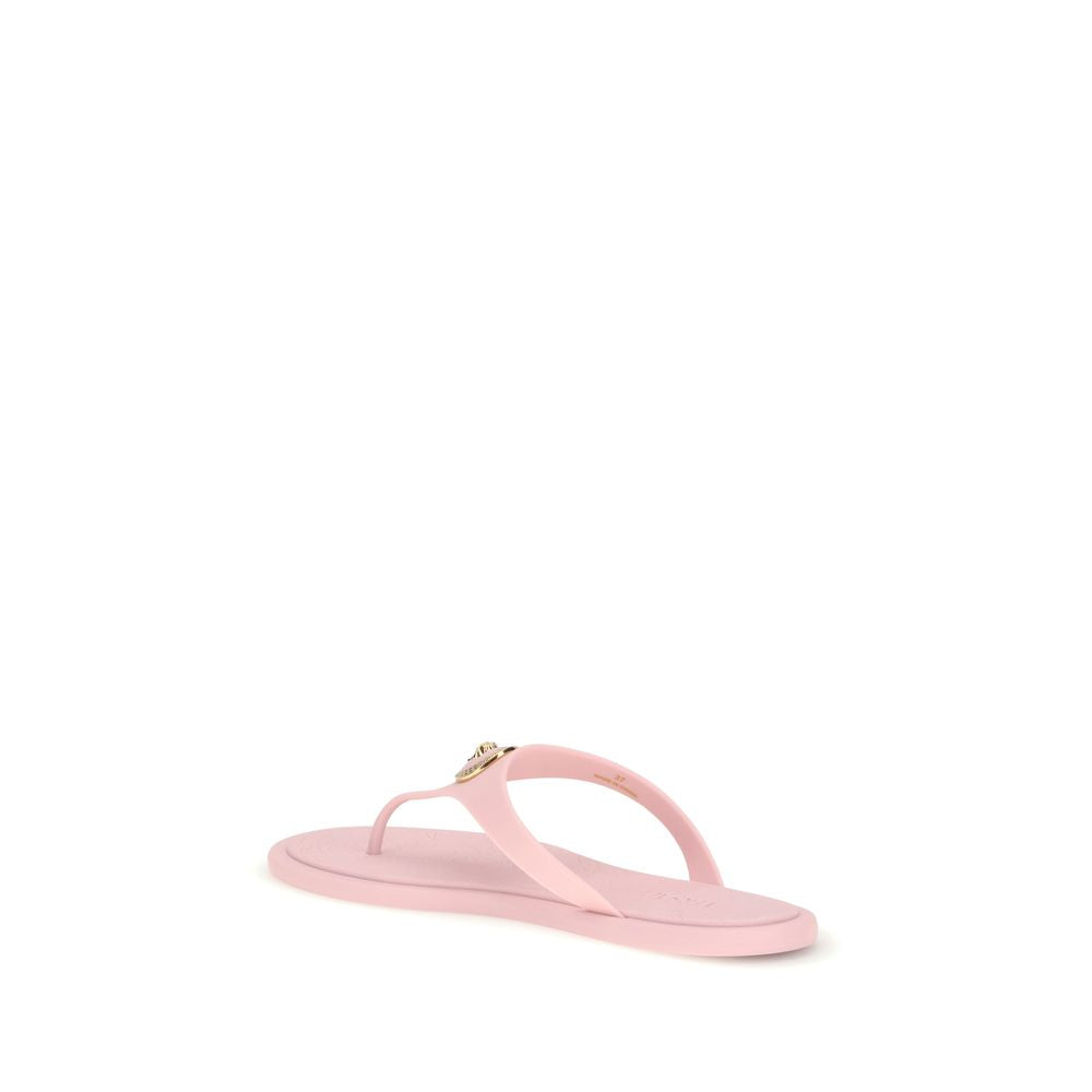 Versace Multicolor Rubber Flip-Flop Sandals | Regal Royce