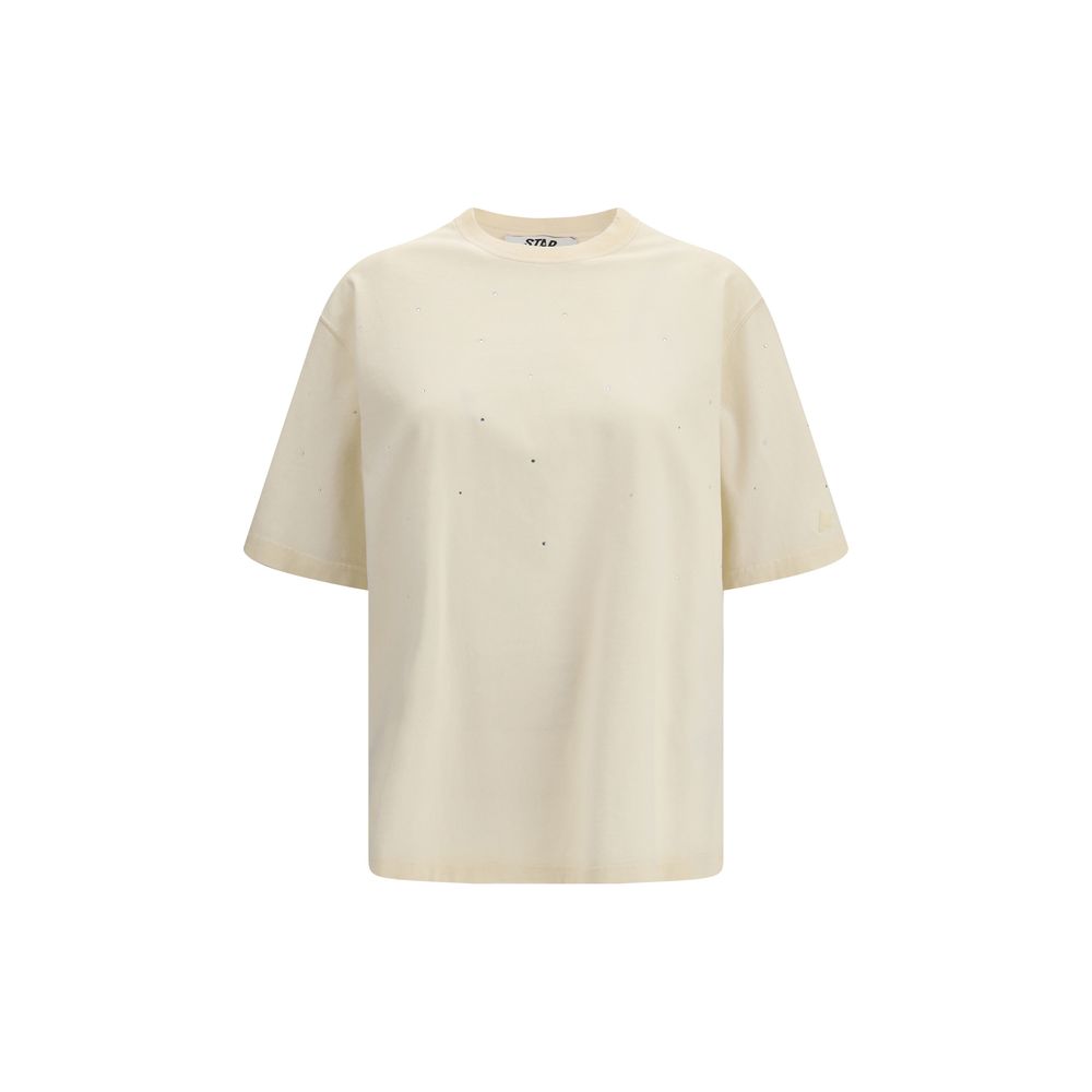 Golden Goose Beige Cotton T-Shirt | Regal Royce