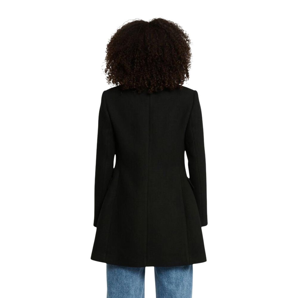Morgan De Toi Black Polyester Coat | Regal Royce