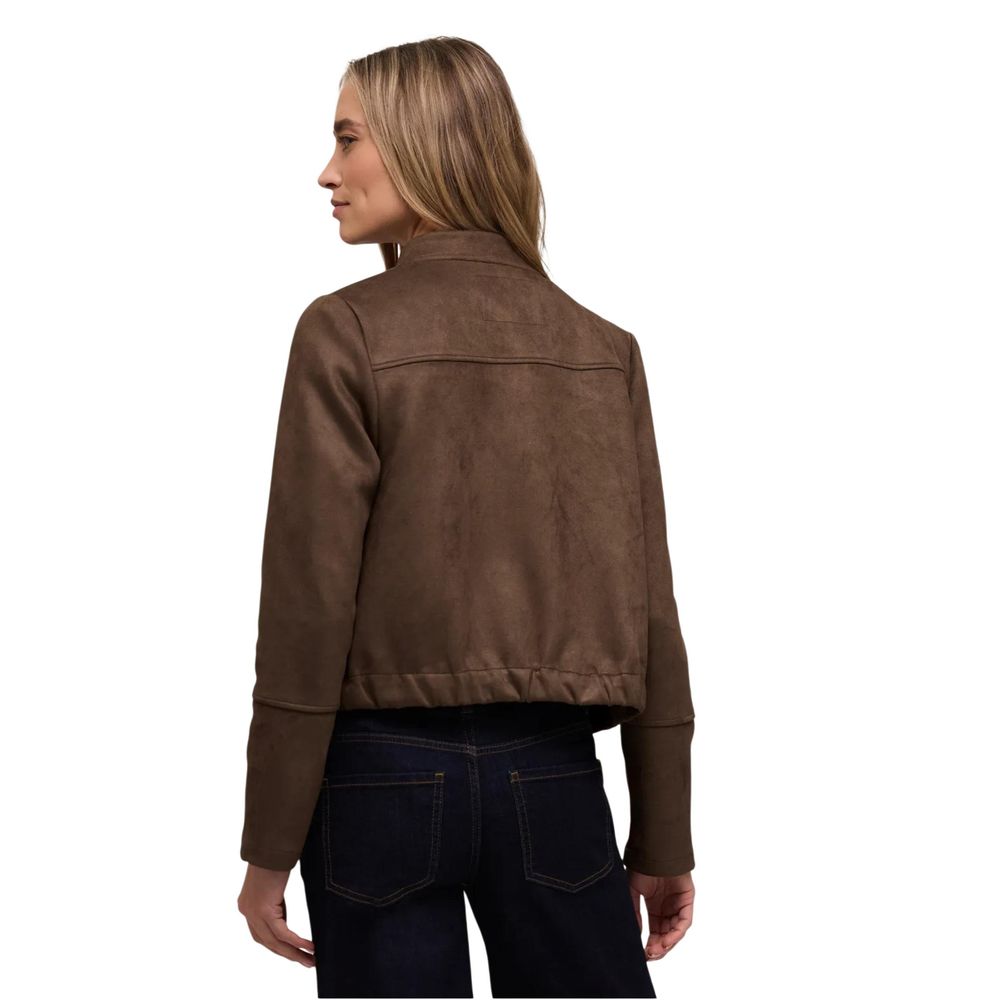 Street One Brown Polyester Bomber | Regal Royce