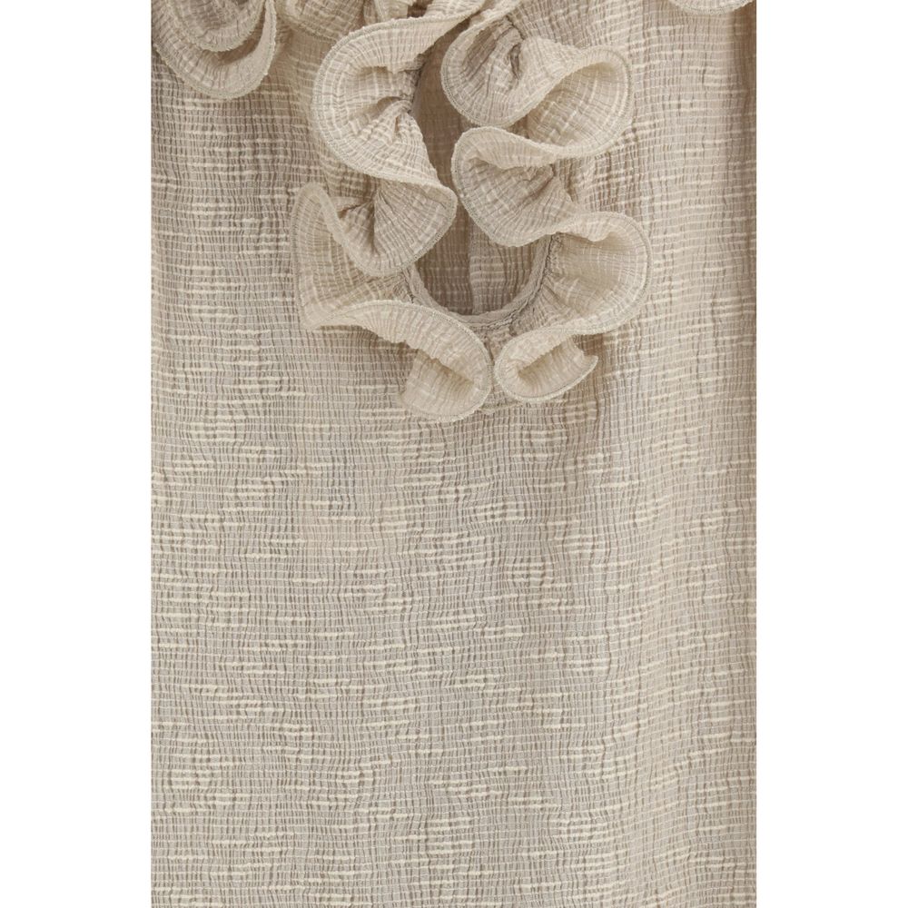 Magda Butrym Beige Lyocell Casual Dress | Regal Royce