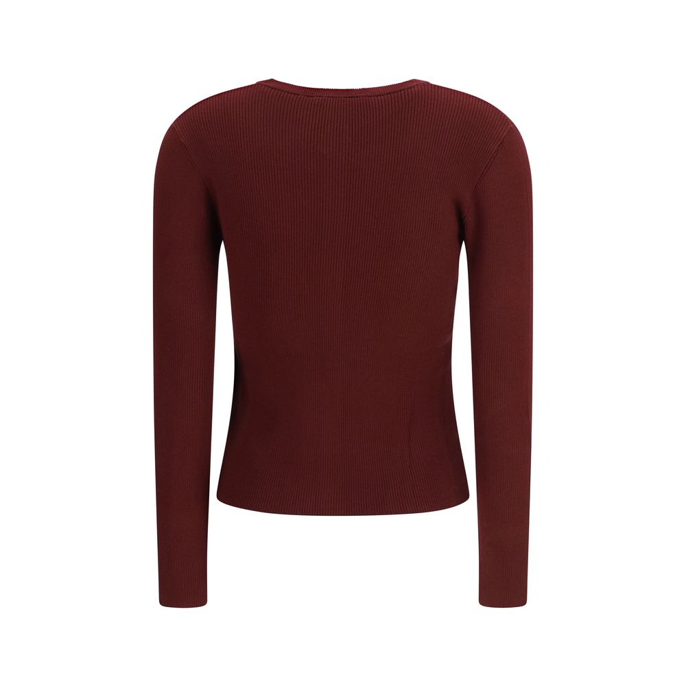 Max Mara Bordeaux Viscose Cardigan | Regal Royce