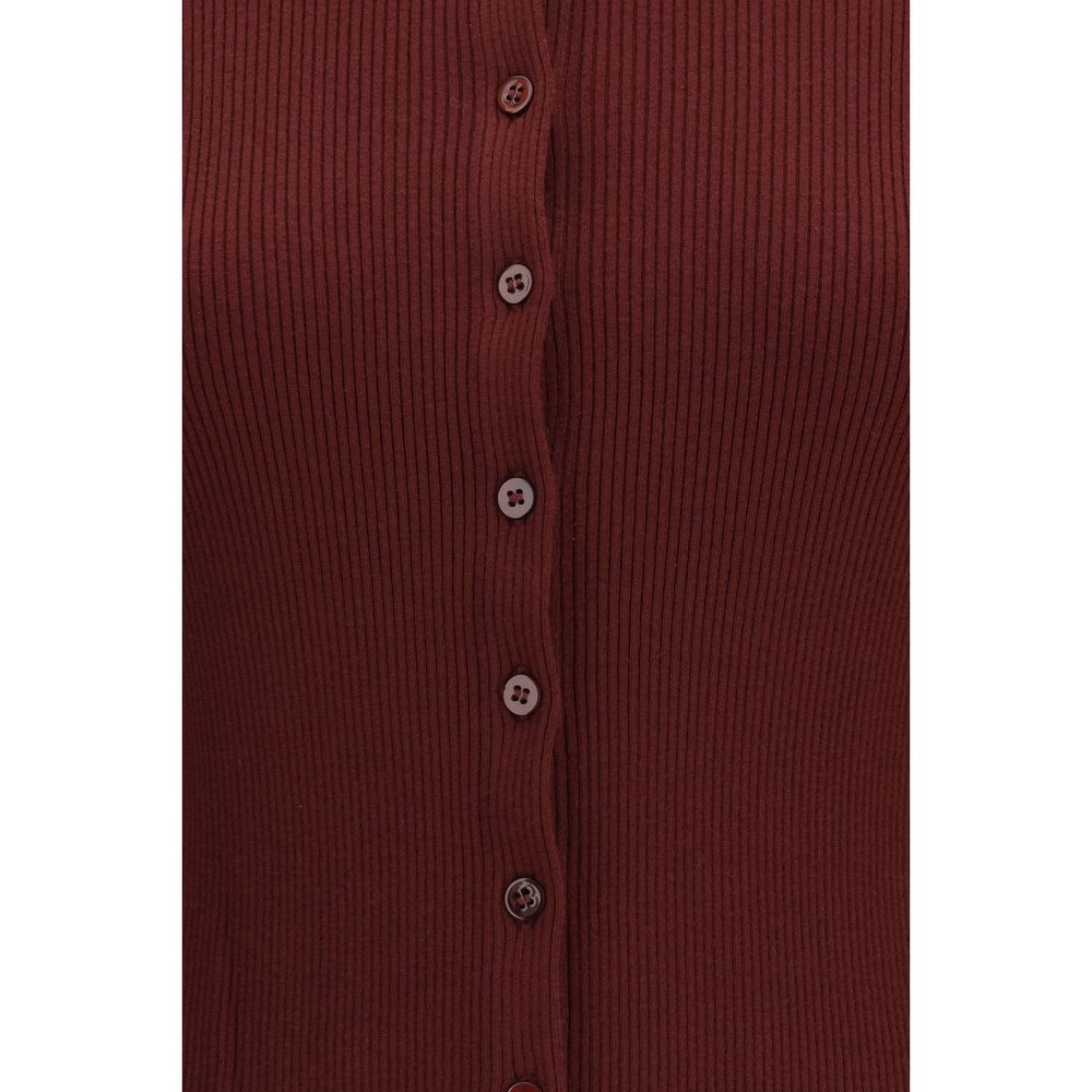 Max Mara Bordeaux Viscose Cardigan | Regal Royce