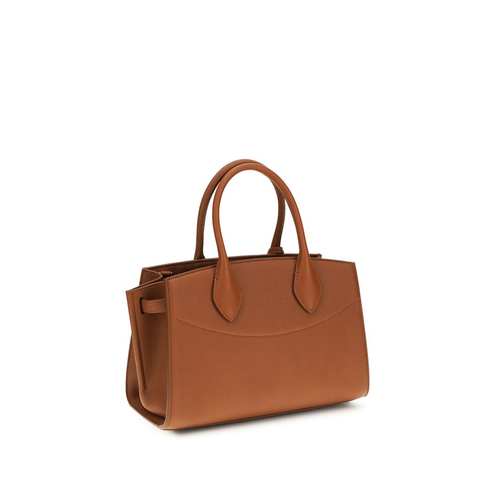Ferragamo Brown Calf Leather Bos Taurus Handbag | Regal Royce