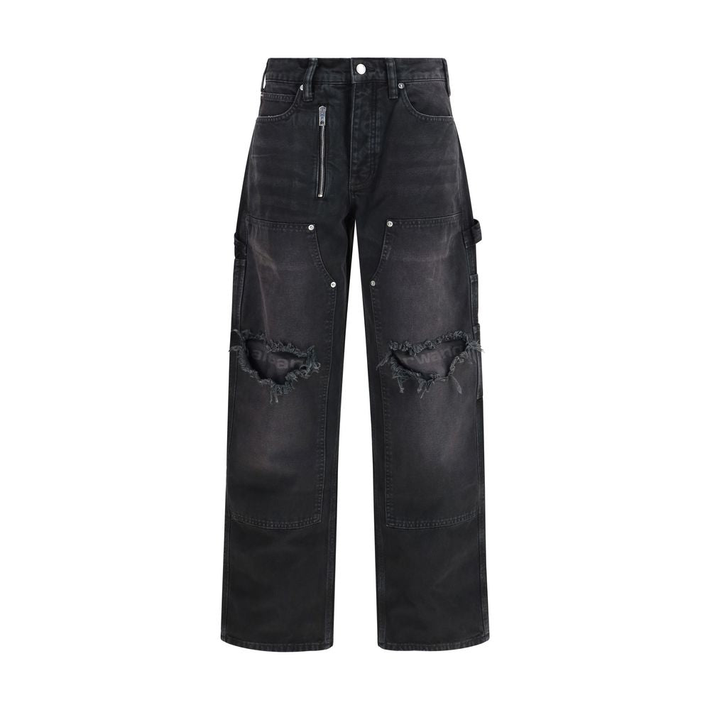 Alexander Wang Black Cotton Cargo Pants | Regal Royce