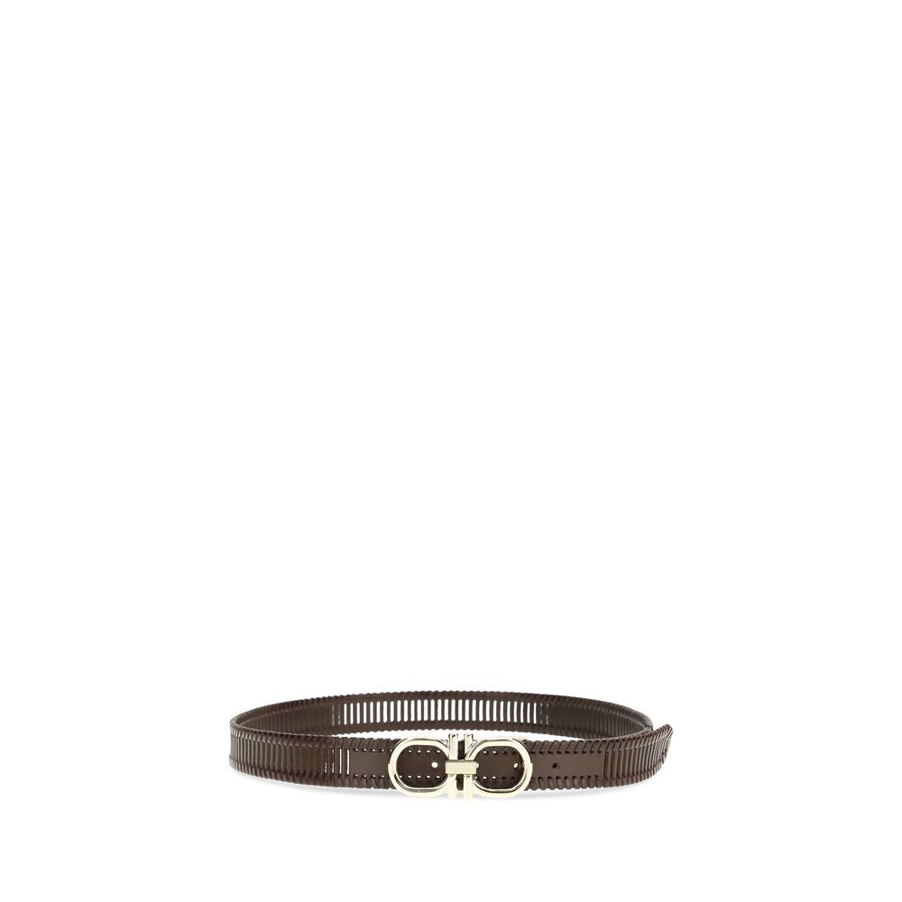 Ferragamo Brown Calf Leather Bos Taurus Regular Belt | Regal Royce