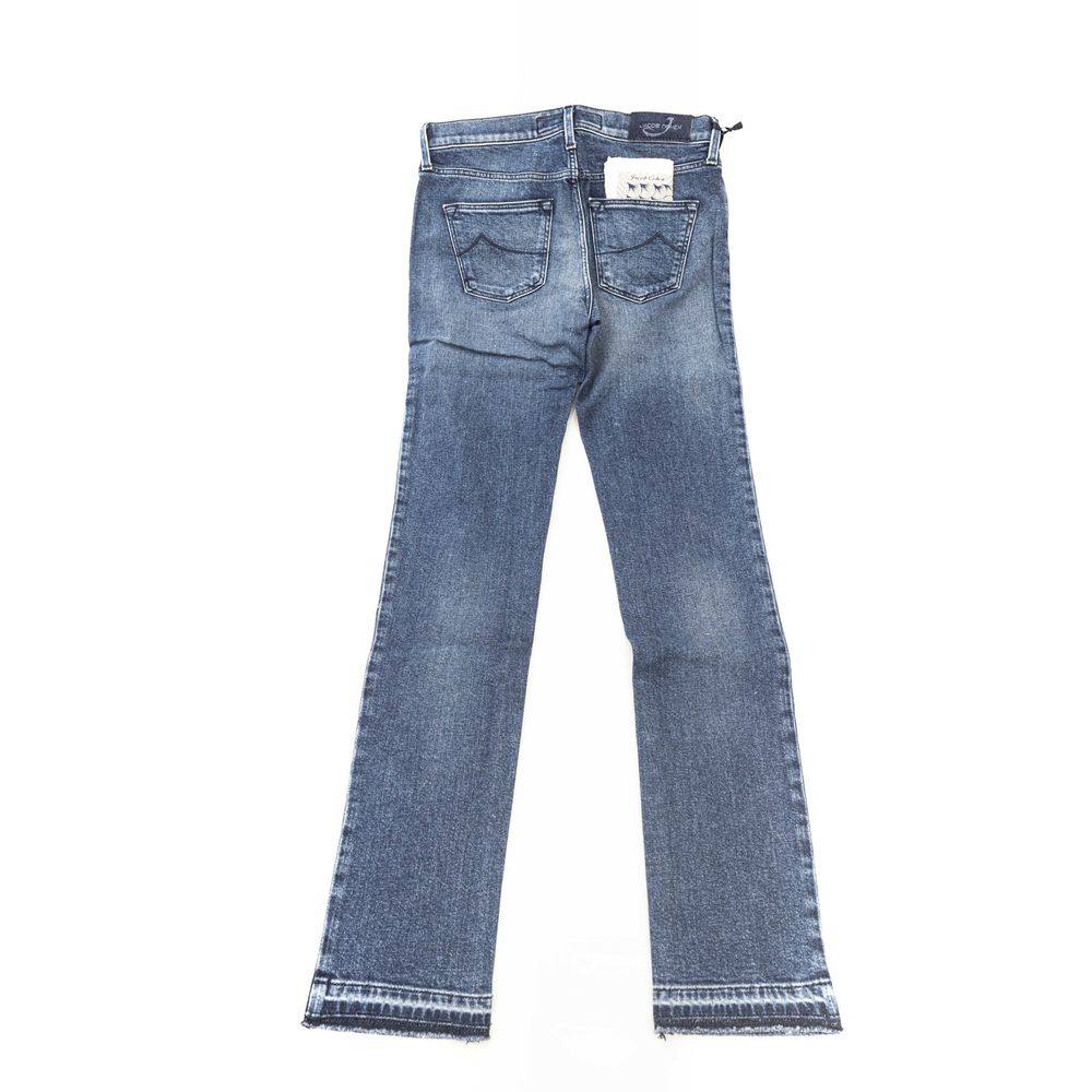 Jacob Cohen Blue Cotton Women Jeans | Regal Royce