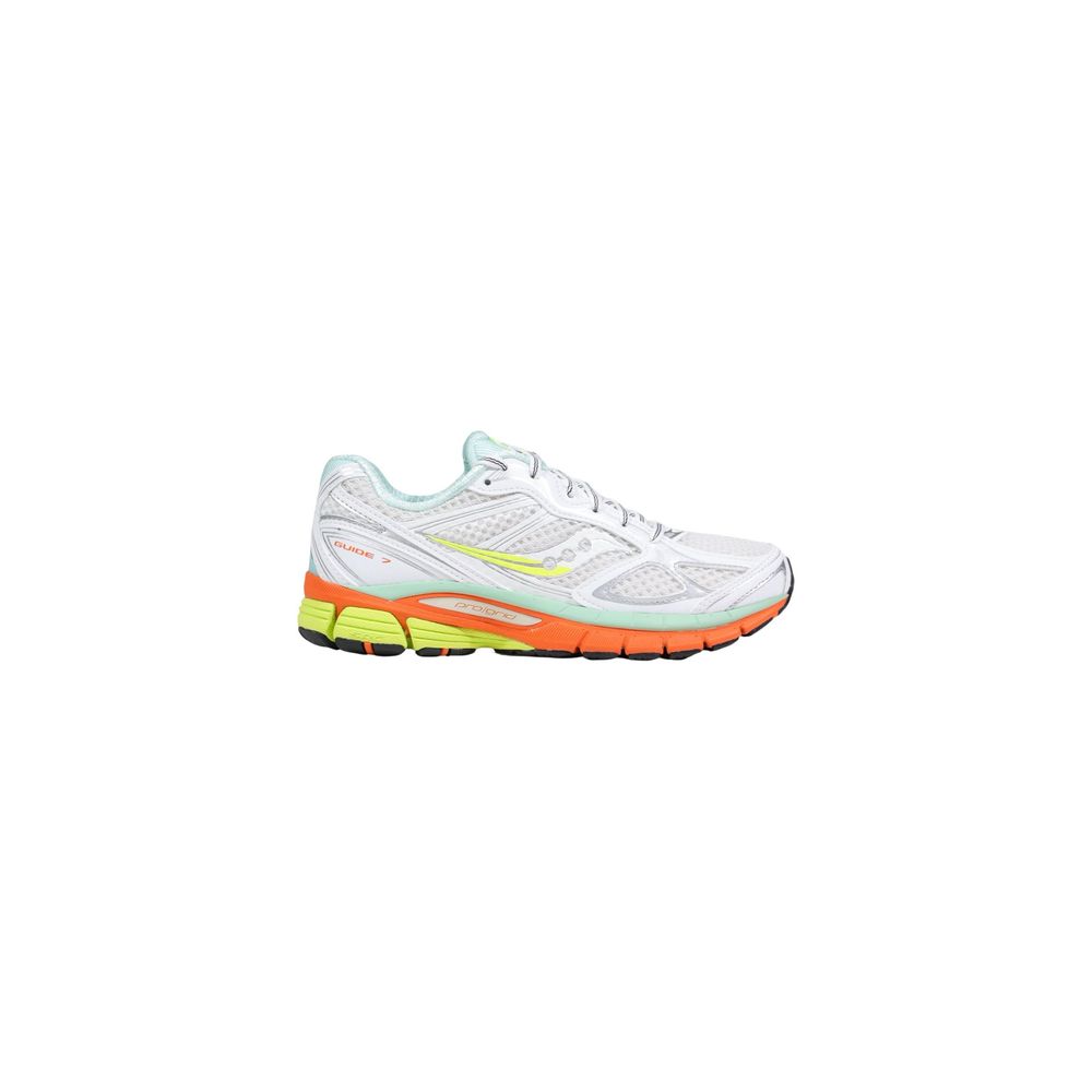 Saucony White Textile Athletic Sneakers | Regal Royce