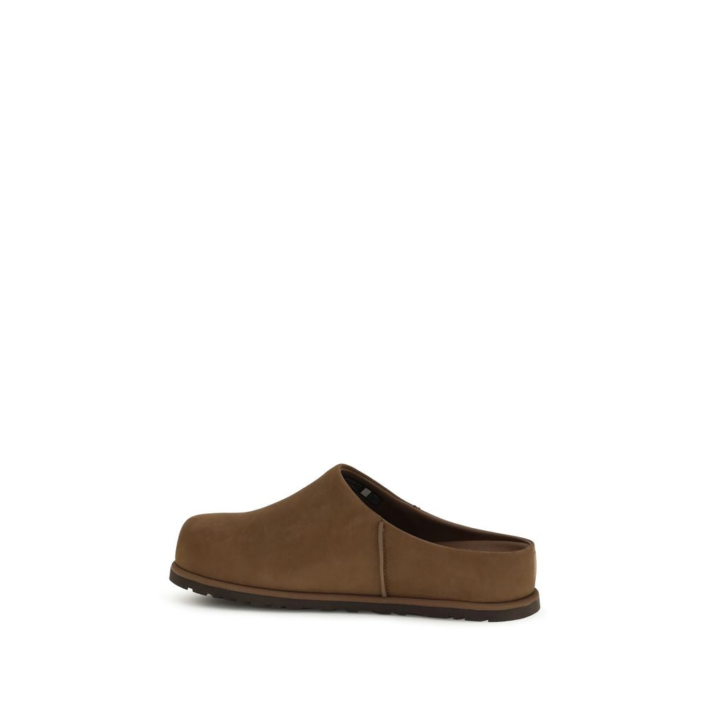UGG Brown Calf Leather Bos Taurus Mules | Regal Royce