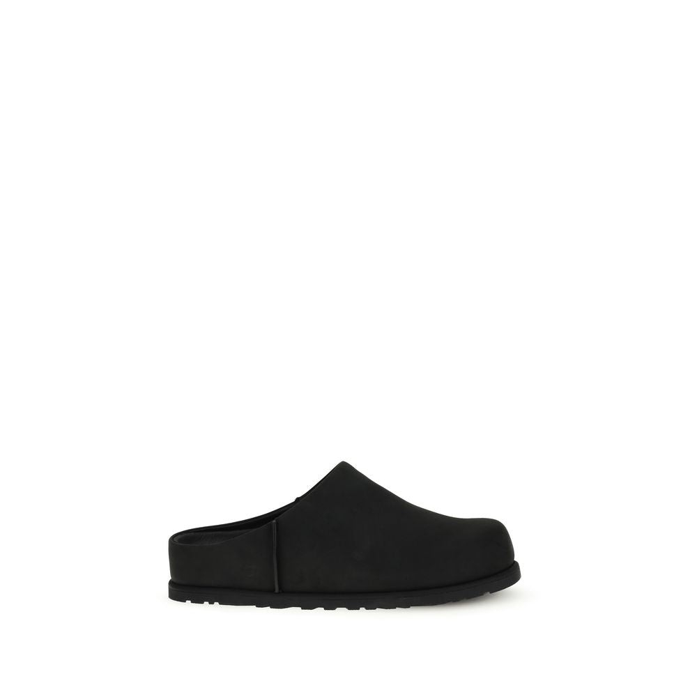 UGG Black Calf Leather Bos Taurus Mules | Regal Royce