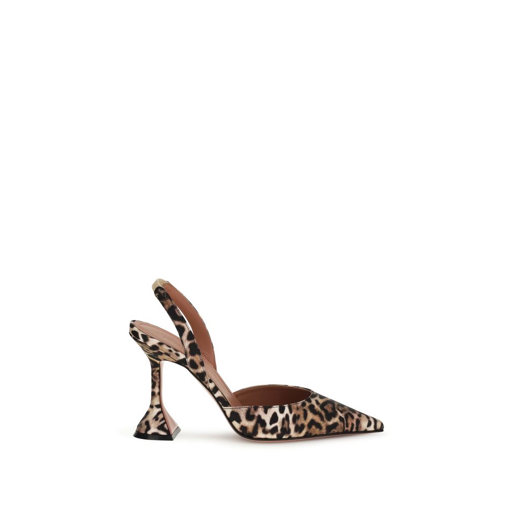 Amina Muaddi Multicolor Calf Leather Bos Taurus High Heel Pumps | Regal Royce