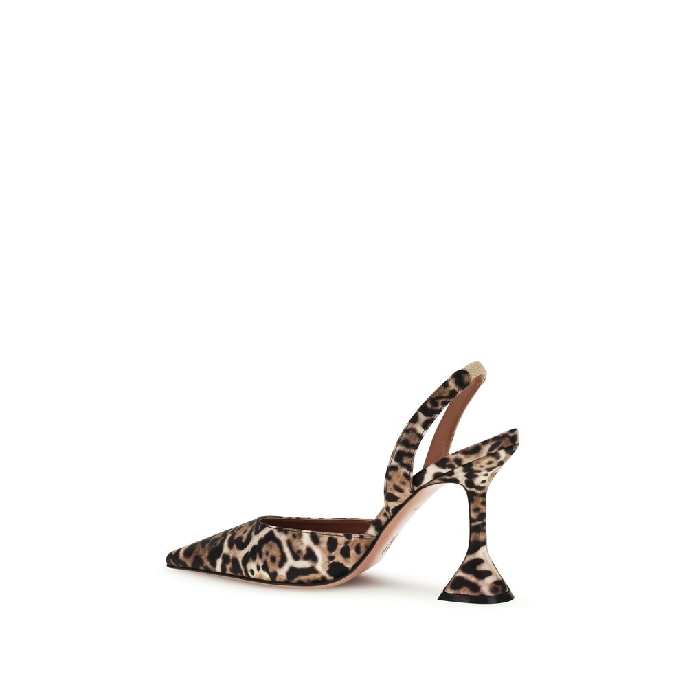 Amina Muaddi Multicolor Calf Leather Bos Taurus High Heel Pumps | Regal Royce