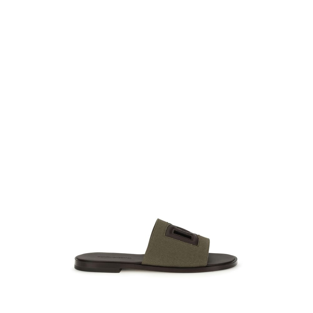 Dolce & Gabbana Bicolor Cotton Sandals | Regal Royce