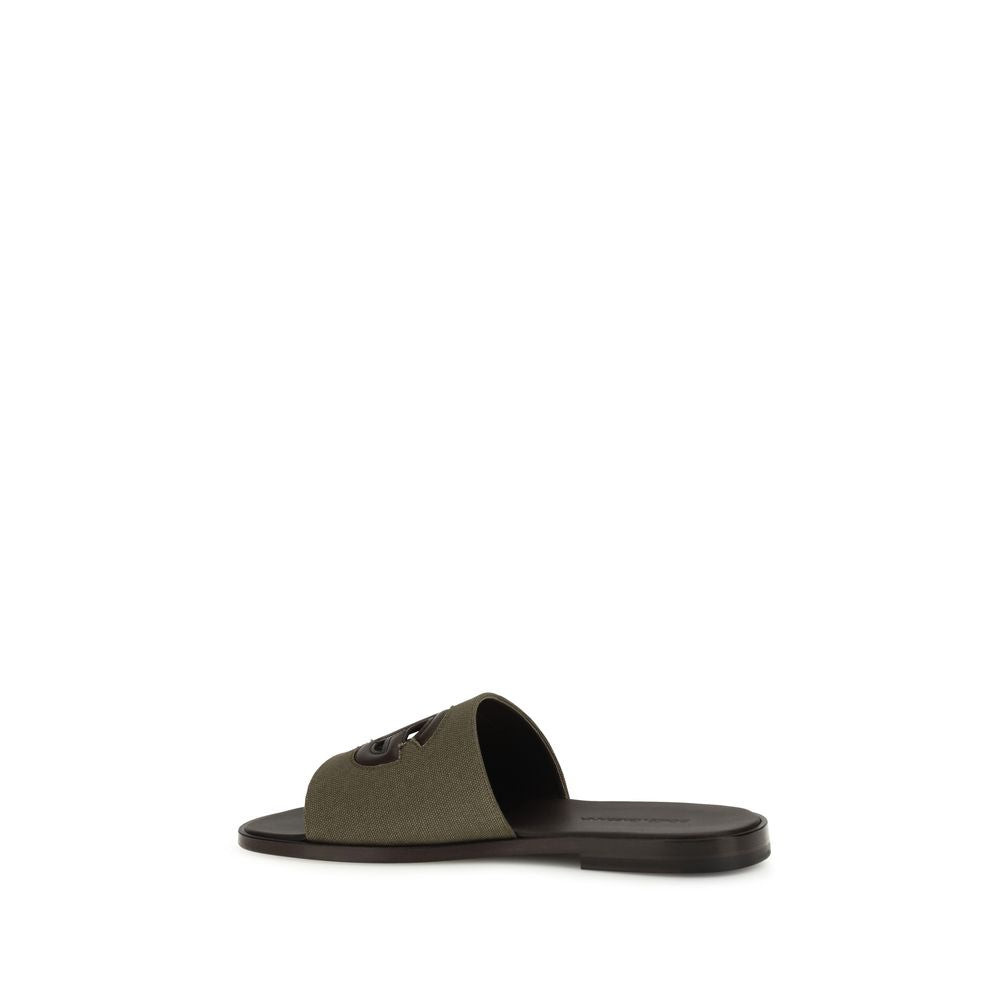 Dolce & Gabbana Bicolor Cotton Sandals | Regal Royce