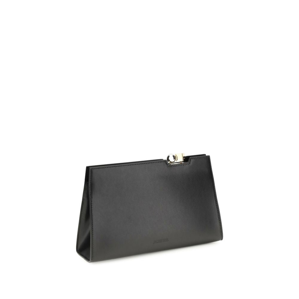 Jacquemus Black Calf Leather Bos Taurus Shoulder Bag | Regal Royce