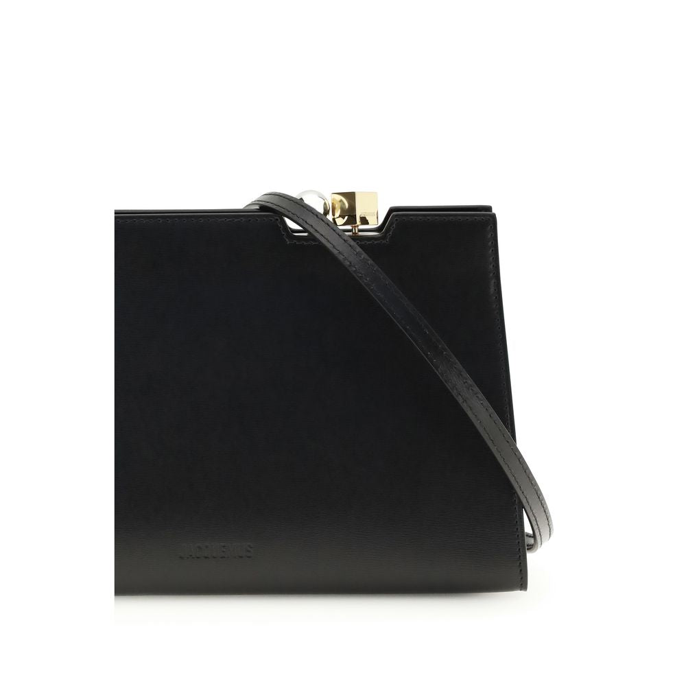 Jacquemus Black Calf Leather Bos Taurus Shoulder Bag | Regal Royce