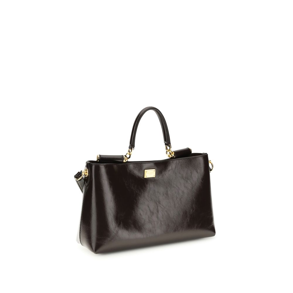 Dolce & Gabbana Brown Calf Leather Bos Taurus Shoulder Bag | Regal Royce