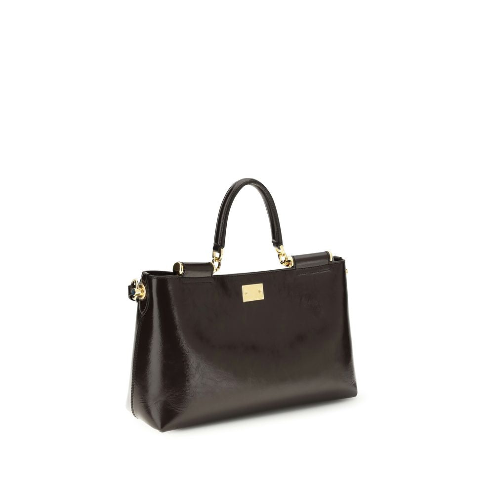 Dolce & Gabbana Brown Calf Leather Bos Taurus Shoulder Bag | Regal Royce