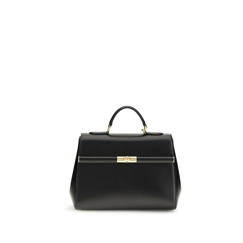 Dolce & Gabbana Black Calf Leather Bos Taurus Shoulder Bag | Regal Royce