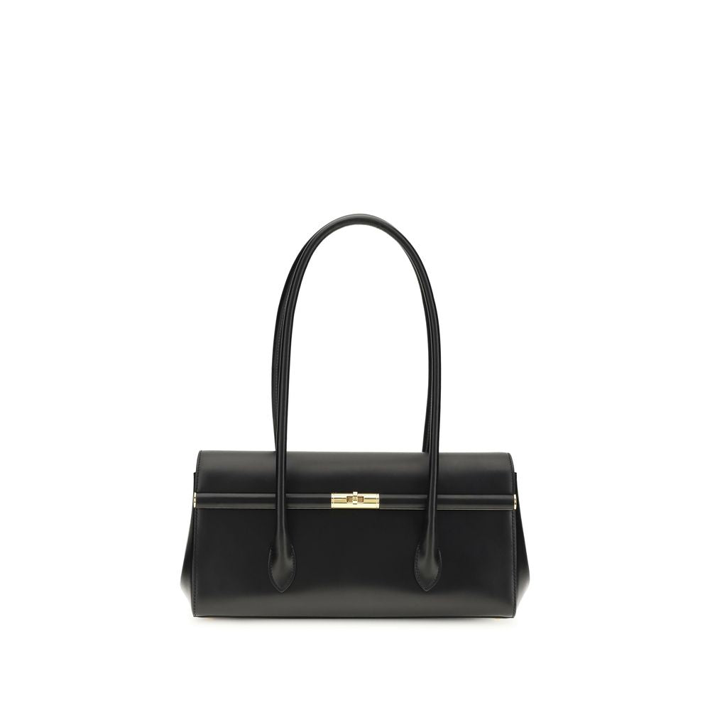 Dolce & Gabbana Black Calf Leather Bos Taurus Shoulder Bag | Regal Royce