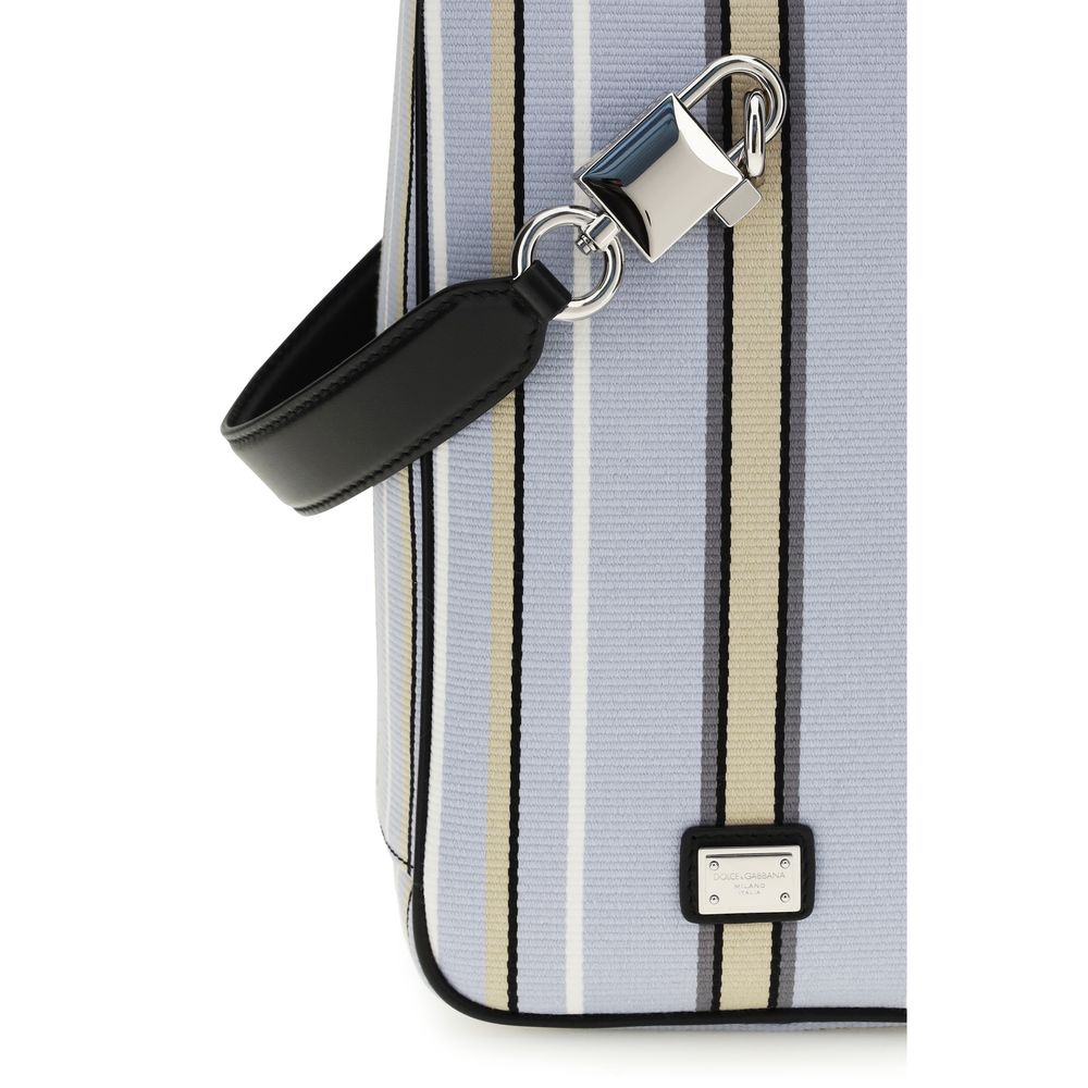 Dolce & Gabbana Blue Cotton Handbag | Regal Royce