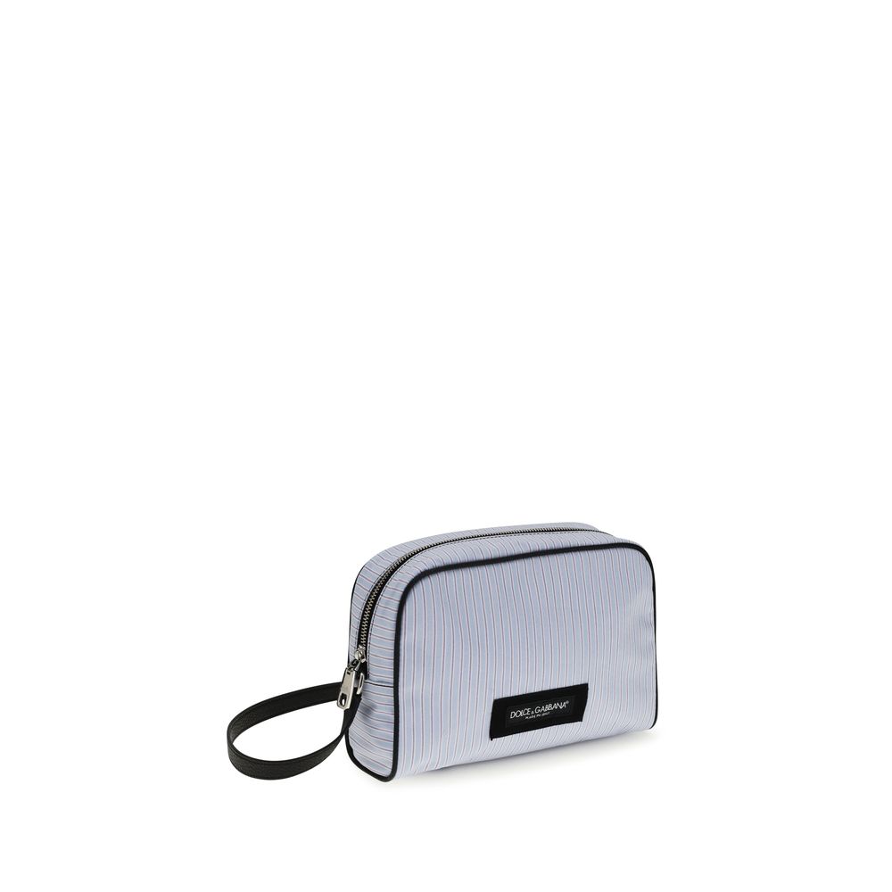 Dolce & Gabbana Blue Cotton Handbag