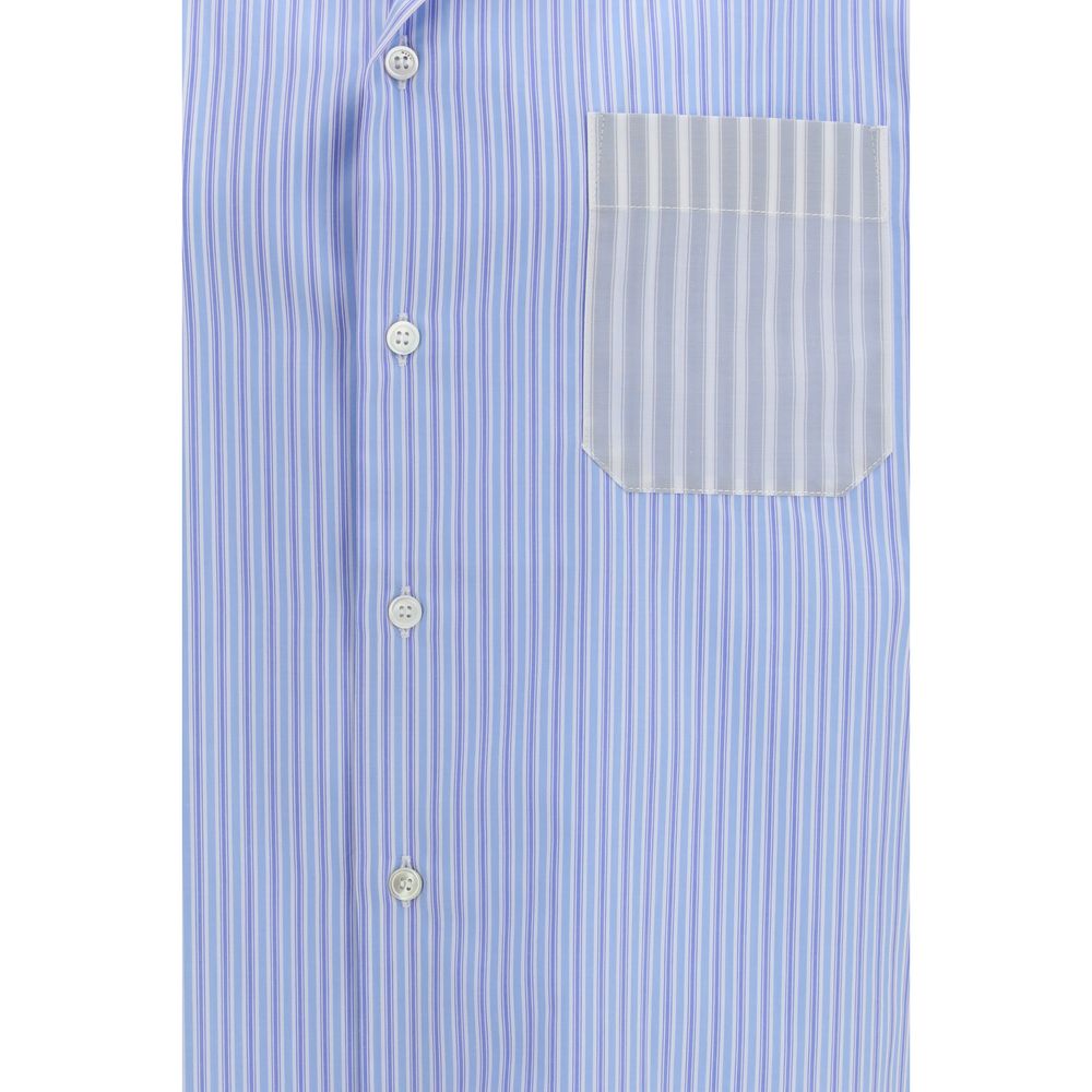 Marni Blue Cotton Pattern Shirt | Regal Royce