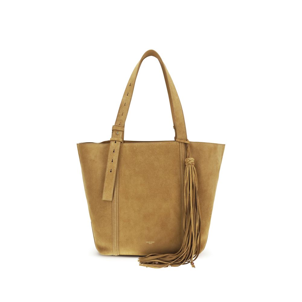 Golden Goose Beige Calf Leather Bos Taurus Shoulder Bag | Regal Royce