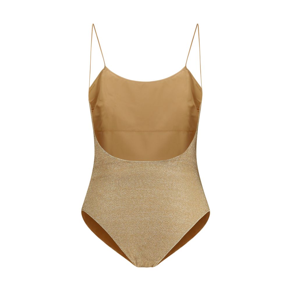 Oséree Gold Metal One-Piece Swimsuit | Regal Royce