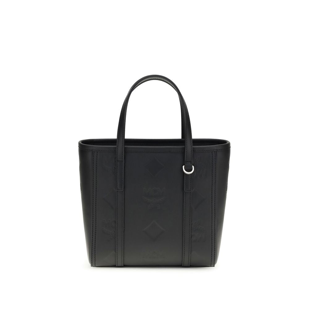 MCM Black Calf Leather Bos Taurus Shoulder Bag | Regal Royce
