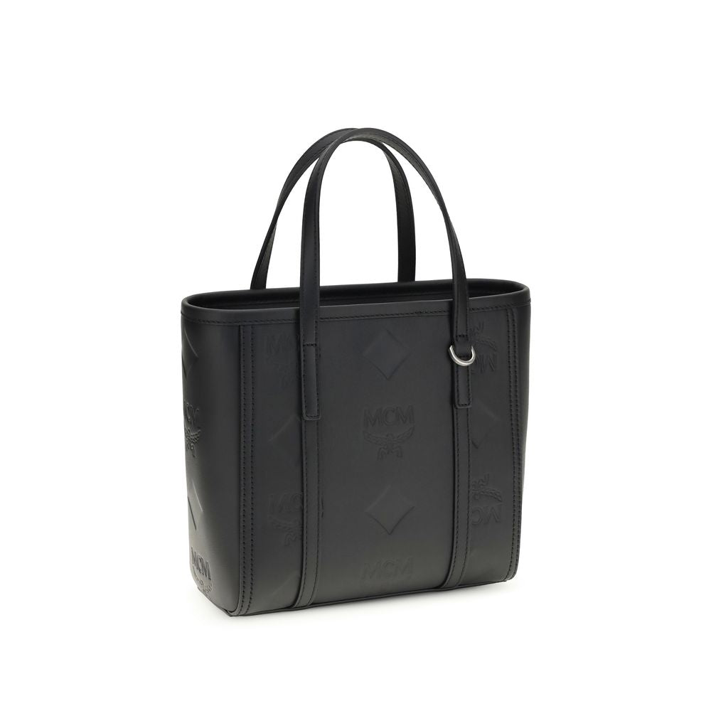 MCM Black Calf Leather Bos Taurus Shoulder Bag | Regal Royce