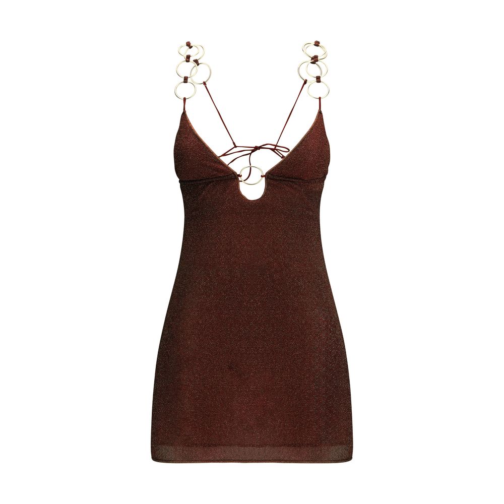 Oséree Brown Polyamide Casual Dress | Regal Royce