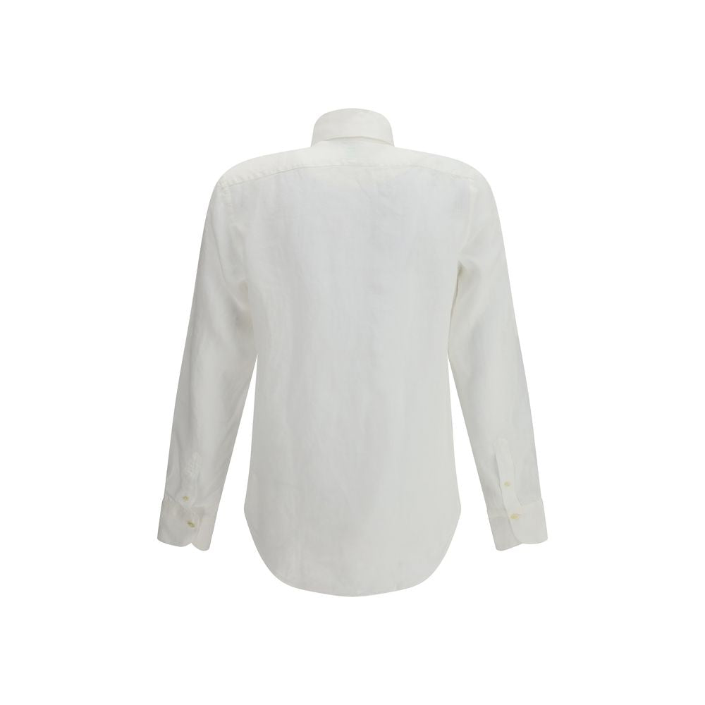 Finamore White Linen Dress Shirt | Regal Royce