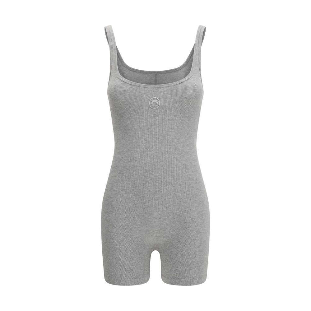 Marine Serre Gray Cotton Jumpsuit | Regal Royce