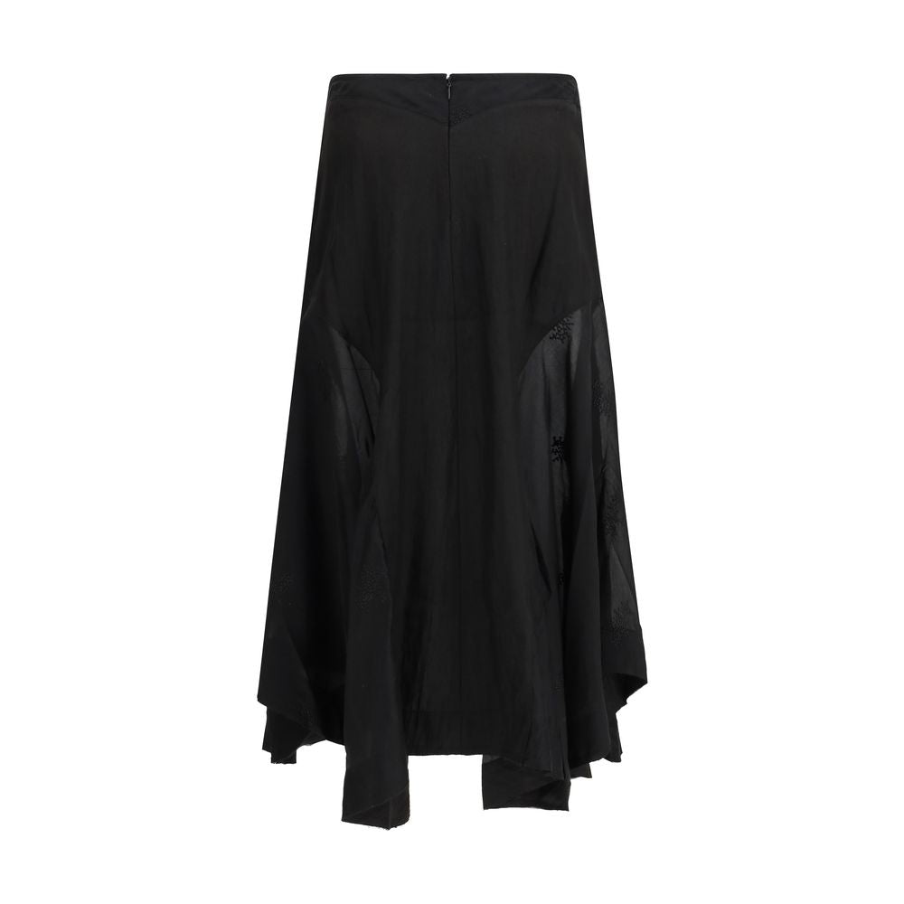 Our Legacy Black Lyocell Long Skirt | Regal Royce