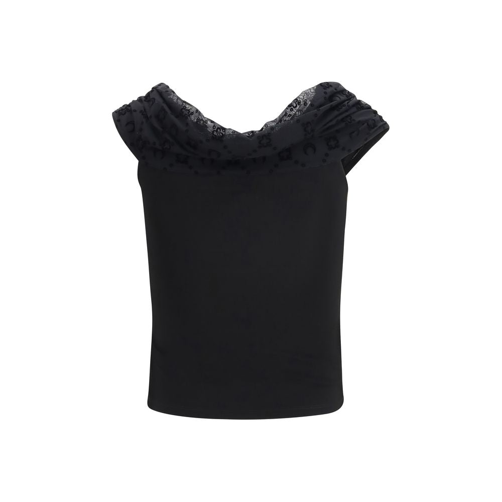 Marine Serre Black Viscose Shirt | Regal Royce